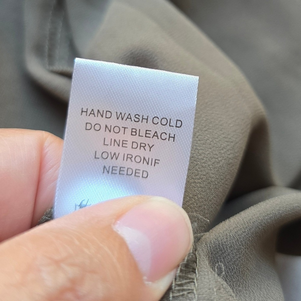 Naked Wardrobe Olive Green Longline Duster Cardigan Size Small minimalist - Picture 8 of 8